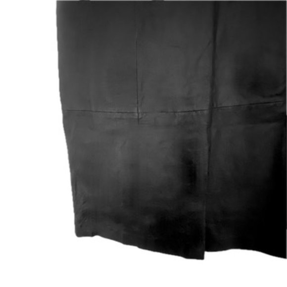 Chadwicks of Boston Black Leather Mini Skirt Womens 4P NWT - Picture 3 of 9